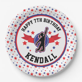 Ninja Warrior Girls Birthday Party Pappteller