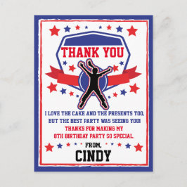 Ninja Warrior Girls Danke Postkarte