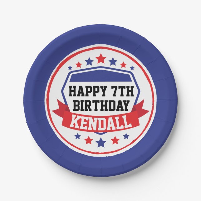 Ninja Warrior Girls Party Pappteller (Vorderseite)