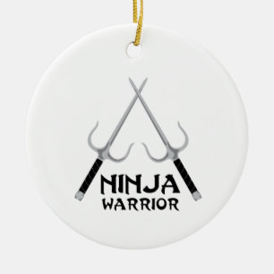 Ninja Warrior Keramik Ornament