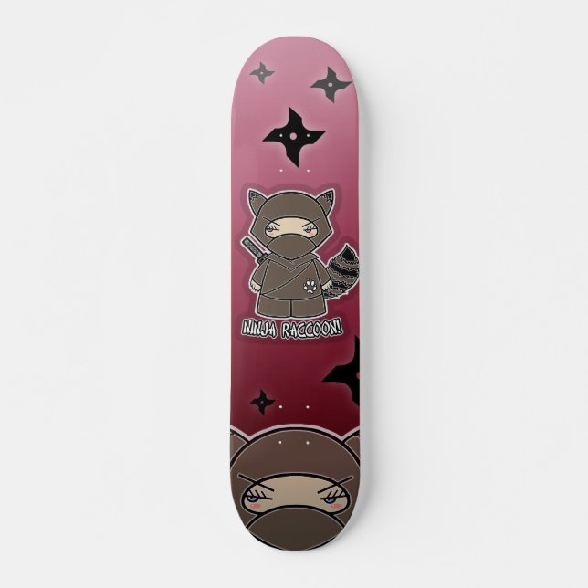 Ninja Waschbär! Skateboard (Vorne)