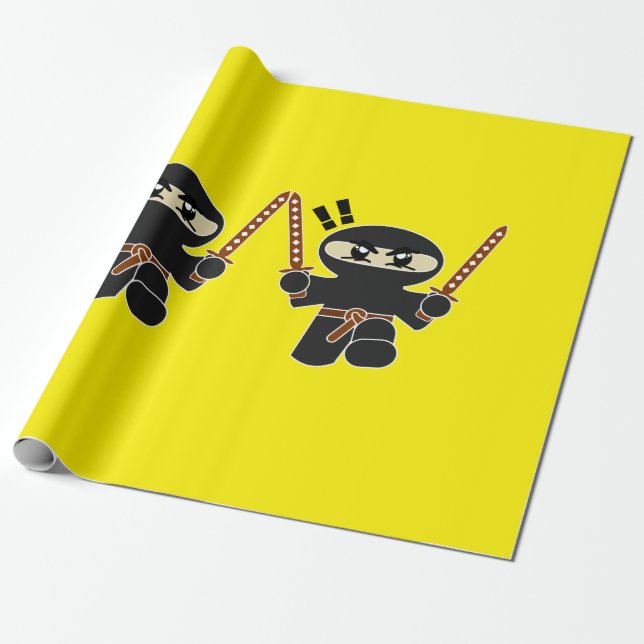 Ninja Wrapping Paper Geschenkpapier (Ungerollt)