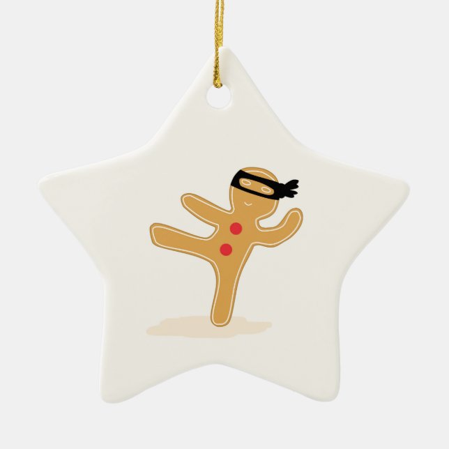 Ninjabread Man Keramik Ornament (Vorne)
