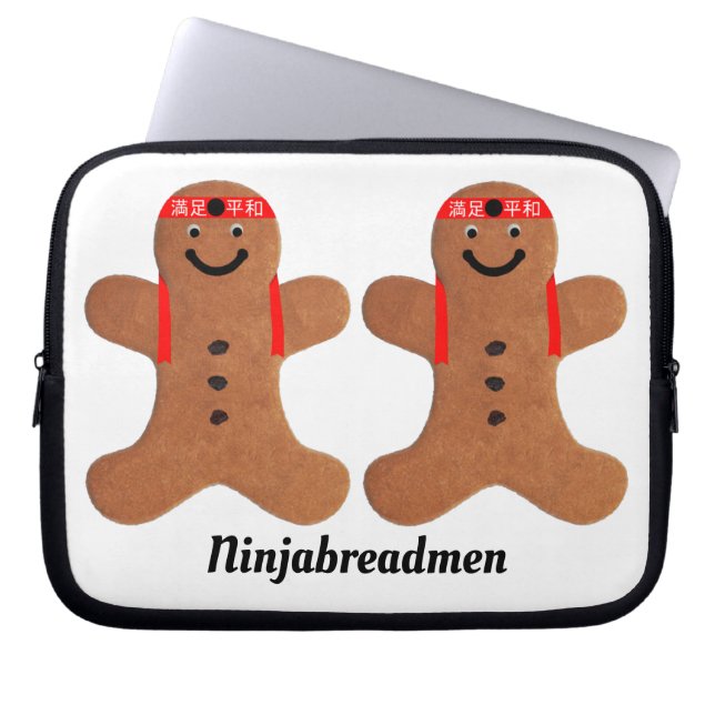 Ninjabreadman biscuit (cookie) Electronics Bag Laptopschutzhülle (Vorderseite)
