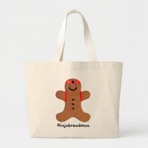 Ninjabreadman biscuit (Cookie) Jumbo Stoffbeutel