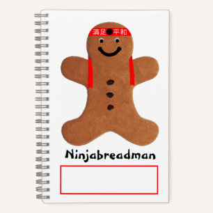 Ninjabreadman biscuit (Cookie) Notizbuch