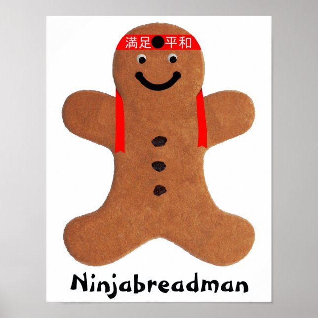 Ninjabreadman Biscuit (Cookie) Poster (Vorne)