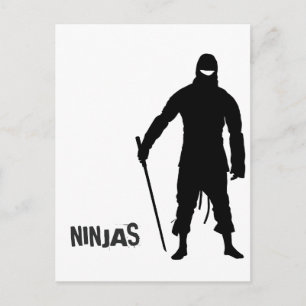 Ninjas Postkarte
