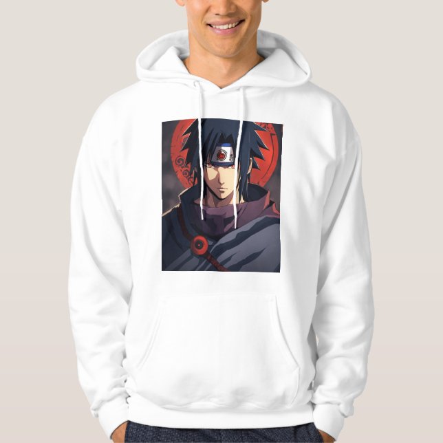 "Ninjas Schatten: Itachi Uchiha Hoodie Collection" (Vorderseite)