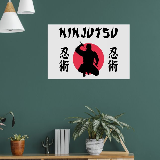 Ninjutsu Rising Sun Poster (Wohnzimmer 1)