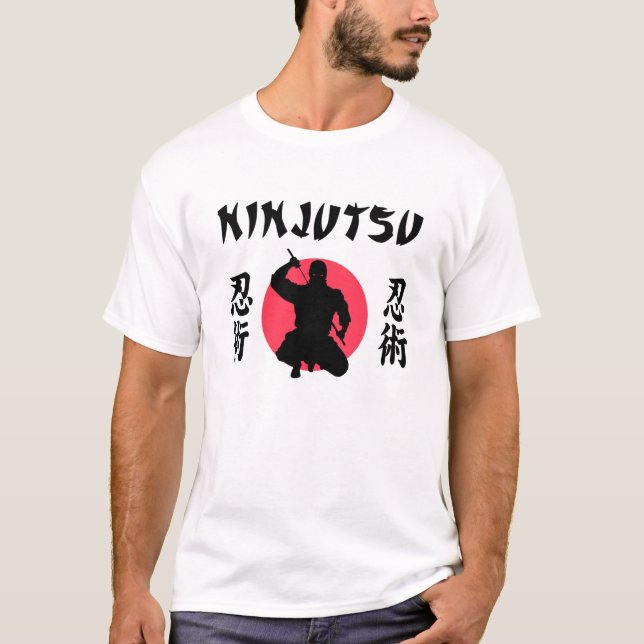 Ninjutsu Rising Sun  T-Shirt (Vorderseite)