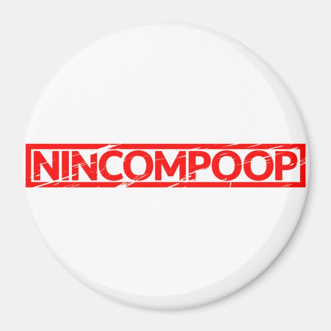 Ninkompoop-Briefmarke Magnet (Vorne)