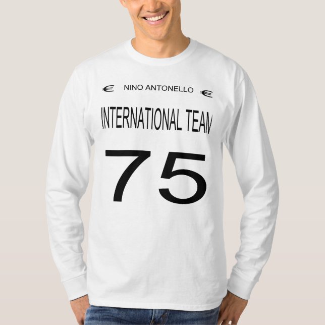 Nino Antonello Euro International Team 75 Black T-Shirt (Vorderseite)