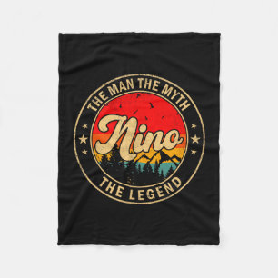 Nino Der Mann Der Mythos Die Legende Vintage Retro Fleecedecke
