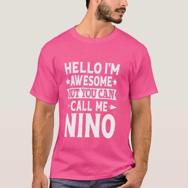 Nino Familienname Nino Familienteam Nachname Ni T-Shirt (Vorderseite)