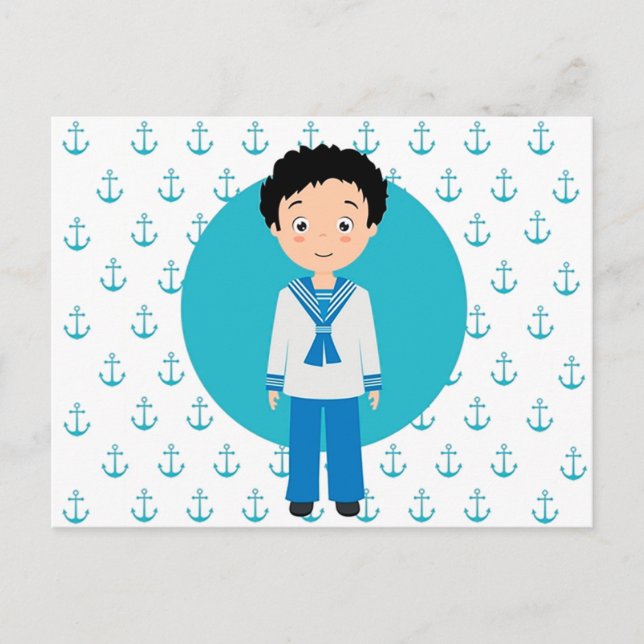Niño Marinero Primera Comunión Postkarte (Vorderseite)