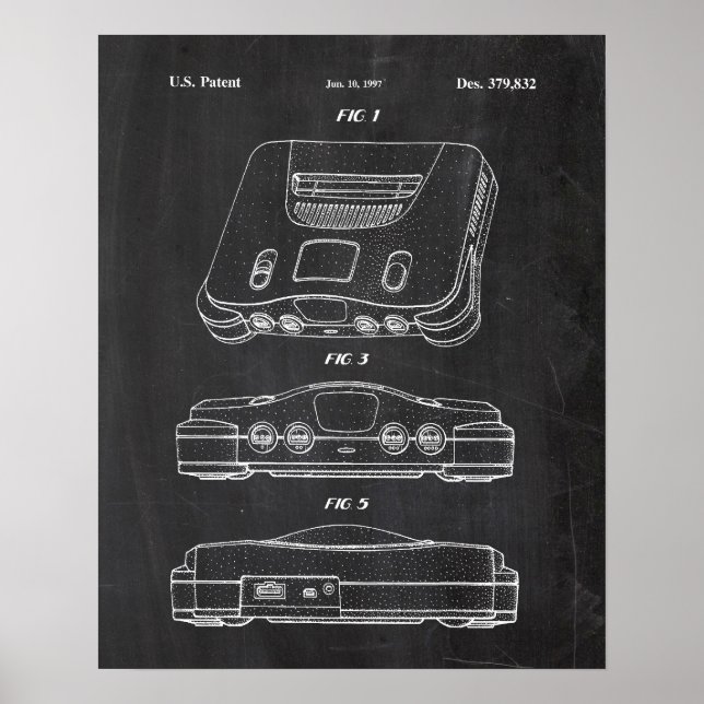Nintendo 64 Patent Poster (Vorne)