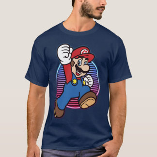 Nintendo Super Mario Neon Power Jump Held lustig f T-Shirt