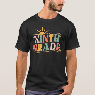 Ninth 9th Grade Teacher Retro Back To School For B T-Shirt