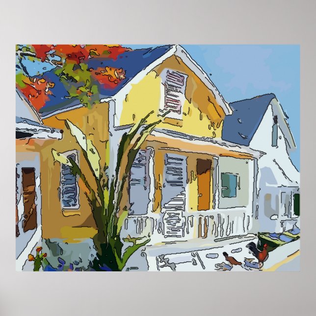 Ninth Ward Rooster Poster (Vorne)