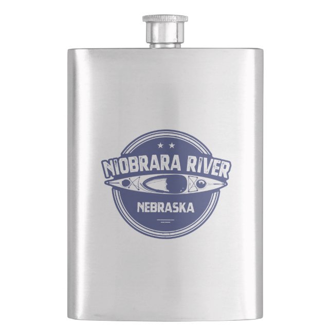 Niobrara Fluss Nebraska Kayaking Flachmann (Vorderseite)