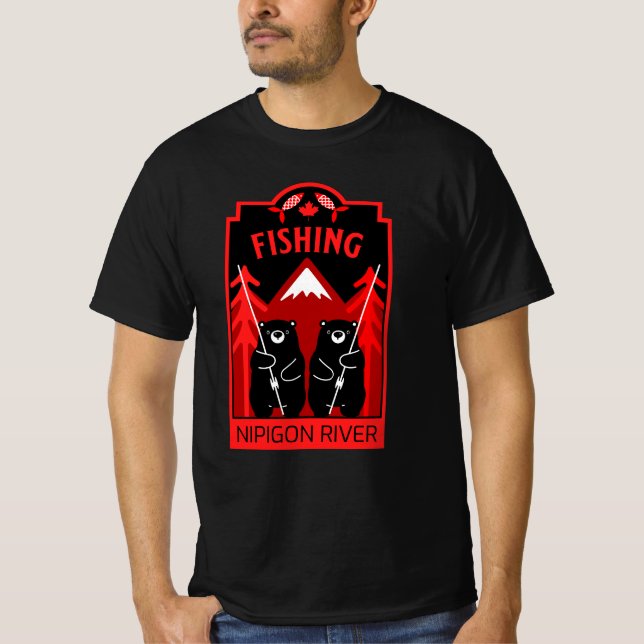 Nipigon River Fishing Canada T-Shirt (Vorderseite)