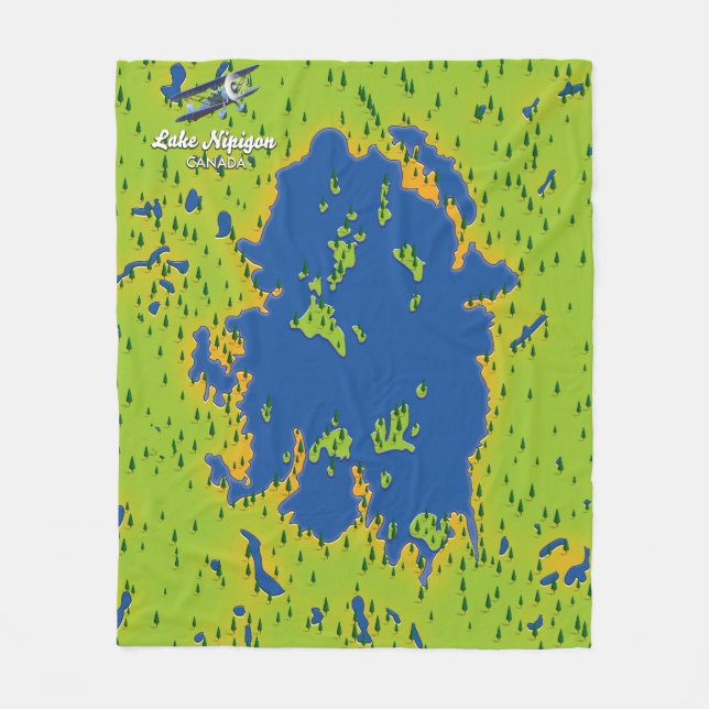 Nipigon-See Fleecedecke (Vorderseite)