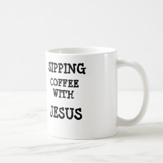 Nippender Kaffee mit Jesus-Tasse Kaffeetasse