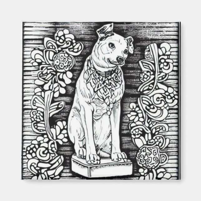 Nipper, der RCA-Hund Magnet (Vorne)