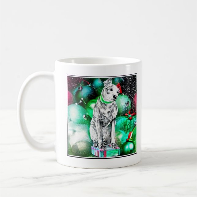 Nipper, The RCA Dog Christmas Kaffeetasse (Links)