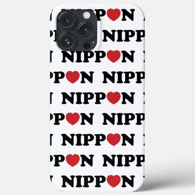 Nippon Liebe Heart Case-Mate iPhone Hülle (Rückseite)