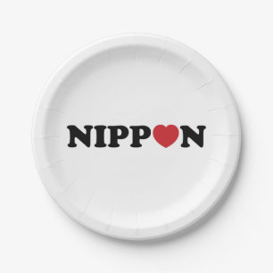 Nippon Liebe Heart Pappteller