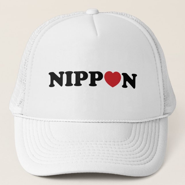 Nippon Liebe Heart Truckerkappe (Vorderseite)