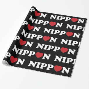 Nippon Liebe Heart Wrapping Paper Geschenkpapier