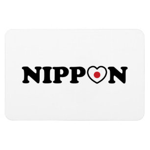 Nippon Liebe Herzenflagge Magnet