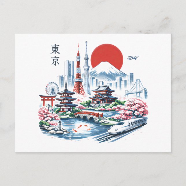Nippon Sakura Tokyo Sakura  Postkarte (Vorderseite)