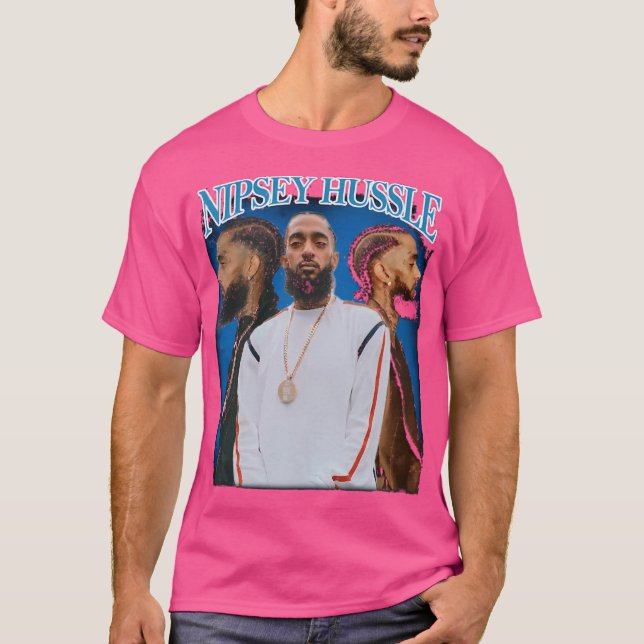 Nipsey Hussle Retro Collage T-Shirt (Vorderseite)