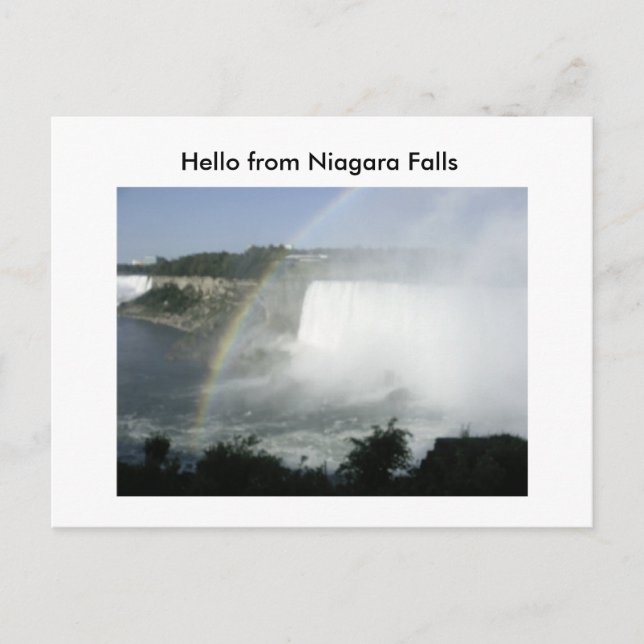 Niragara Fall (70), Hello from Niagara Falls Postkarte (Vorderseite)