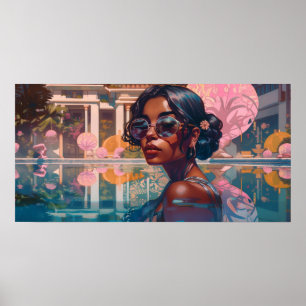 Niravi Schwimmen im Paradies Poster