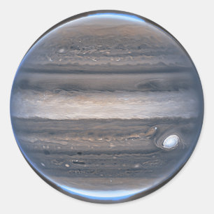 NIRCam View of Jupiter JWST Runder Aufkleber