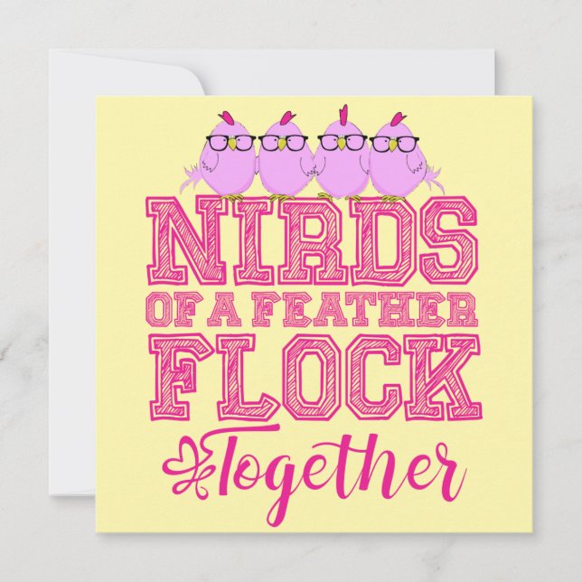 Nirds einer Feder Karte (Vorderseite)