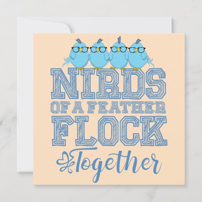 Nirds einer Feder Karte (Vorderseite)