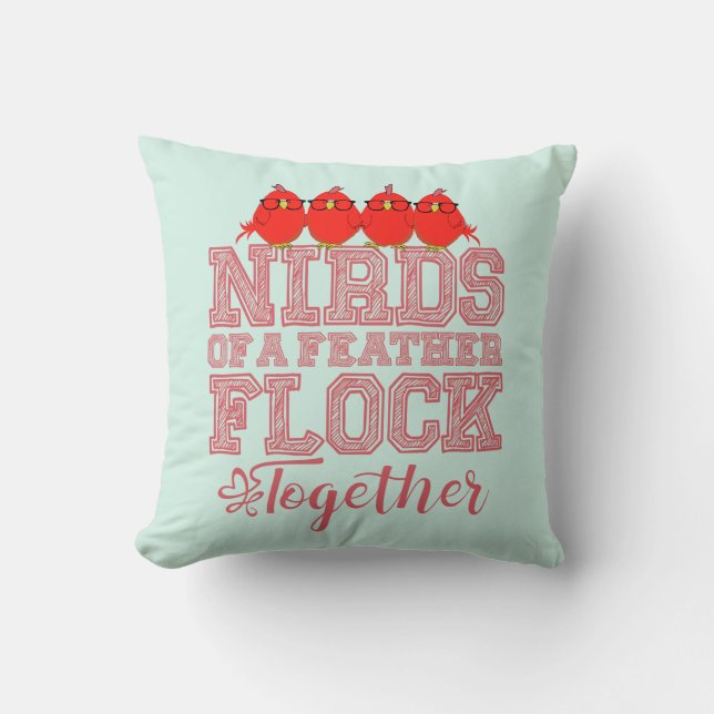 Nirds einer Feder Kissen (Vorderseite)