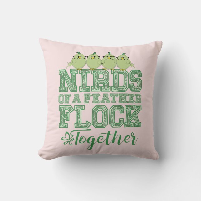 Nirds einer Feder Kissen (Vorderseite)