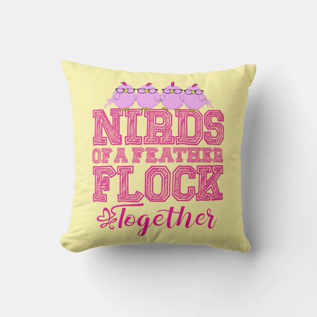 Nirds einer Feder Kissen (Vorderseite)