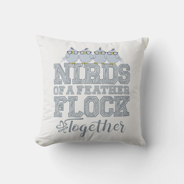 Nirds einer Feder Kissen (Vorderseite)
