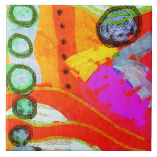 Nirgendwo Abstrakte digitale Malerei Fliese