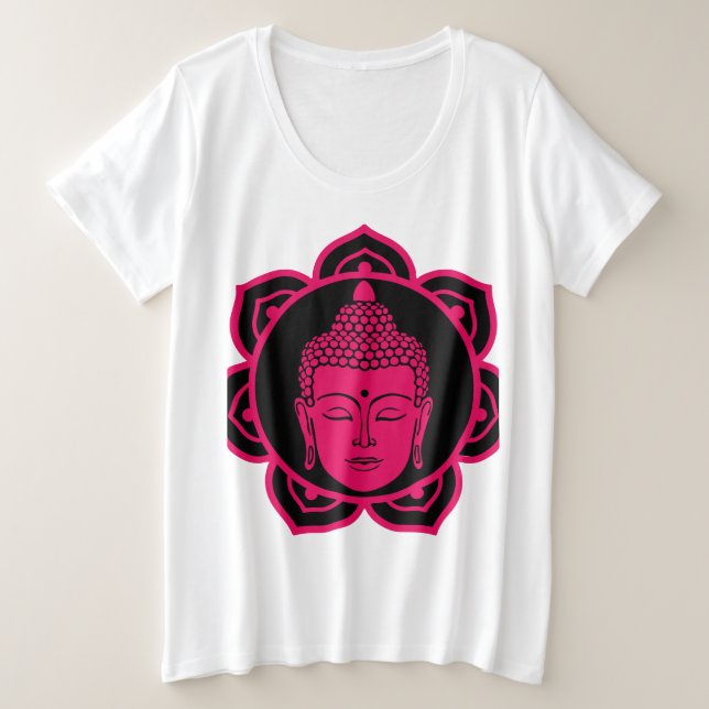 Nirvana Buddhist Große Größe T-Shirt (Design vorne)