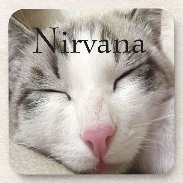 Nirvana Cat Getränkeuntersetzer (Vorderseite)
