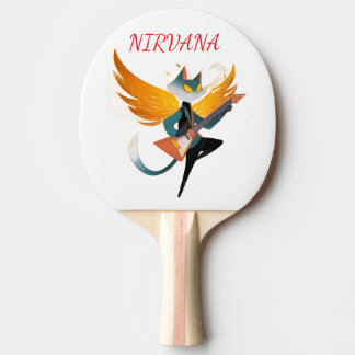 Nirvana Cat with Guitar & Wings – Table Tennis Pad Tischtennis Schläger
